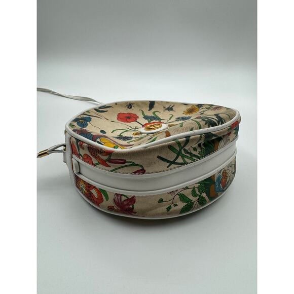 Authentic Vintage Gucci Floral Multicolor Canteen Crossbody Bag - Picture 11 of 11